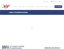 Tablet Screenshot of dbfu.dk